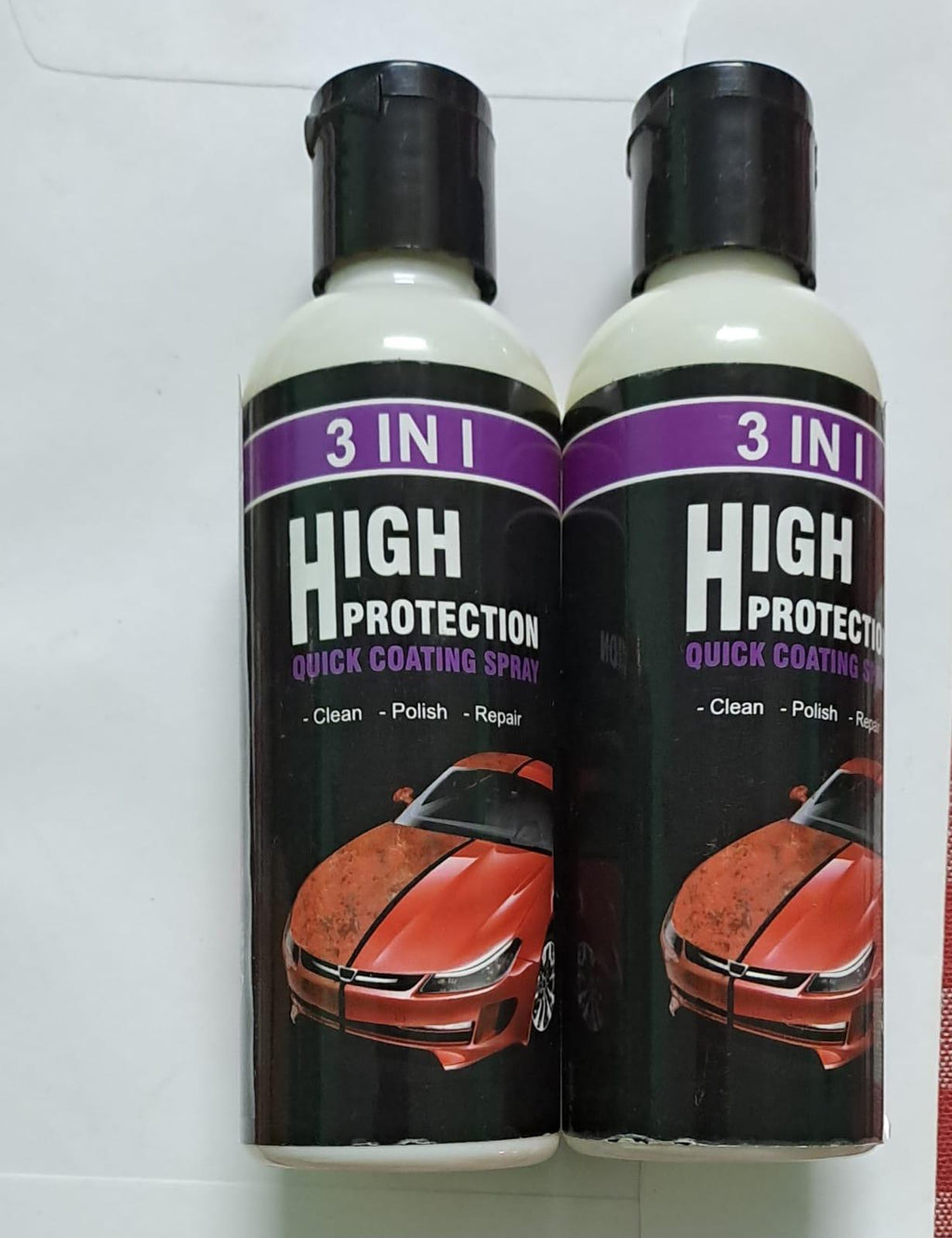 Nano Hydrophobic Coating Spray – Scratch Repair & Polish for Motorcycles, Cars & Boats (Pack of 2)