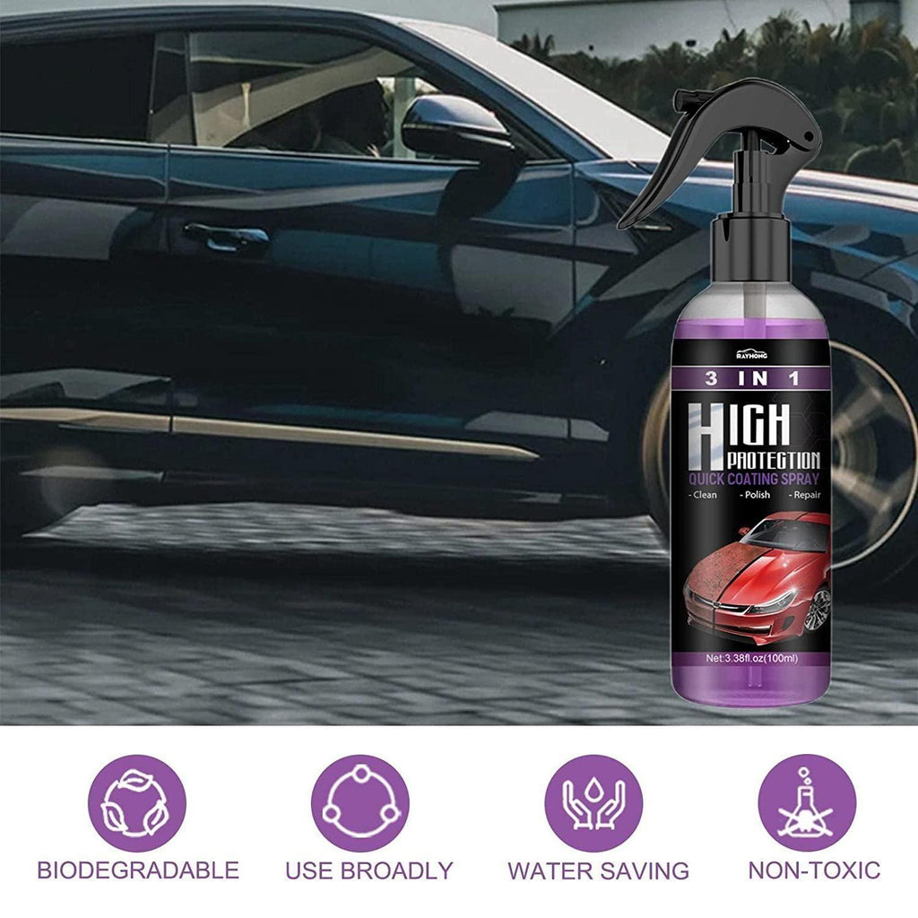Nano Hydrophobic Coating Spray – Scratch Repair & Polish for Motorcycles, Cars & Boats (Pack of 2)