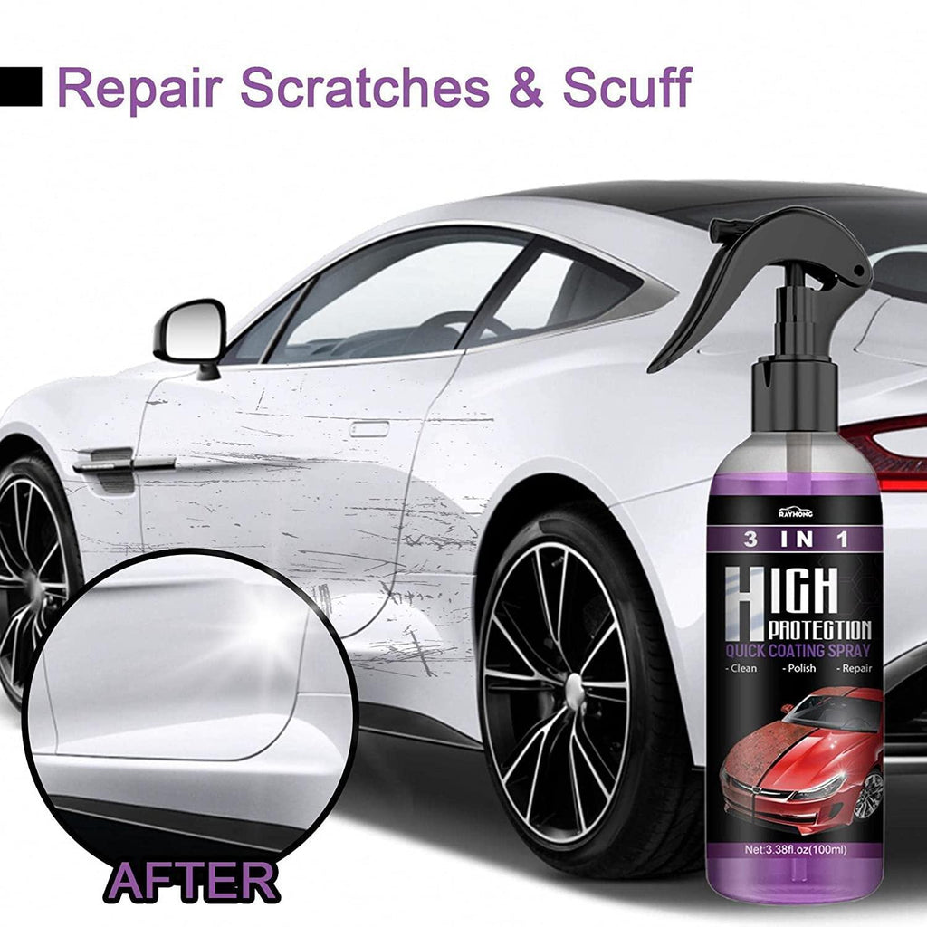 Nano Hydrophobic Coating Spray – Scratch Repair & Polish for Motorcycles, Cars & Boats (Pack of 2)