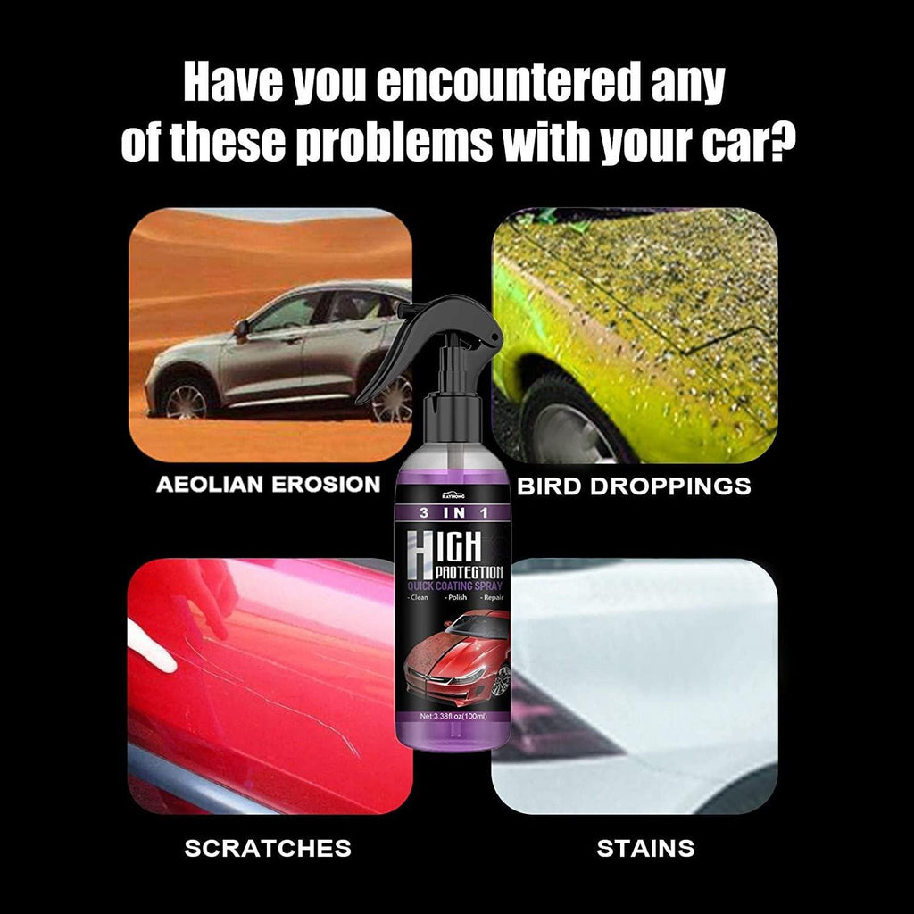 Nano Hydrophobic Coating Spray – Scratch Repair & Polish for Motorcycles, Cars & Boats (Pack of 2)